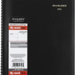 2023 Weekly Planner & Appointment Book By At A Glance - Large 8 1/4'' X 11'' - Black - Professional Spiral Bound Annual Week Schedule Calendar For Women And Men 70-950